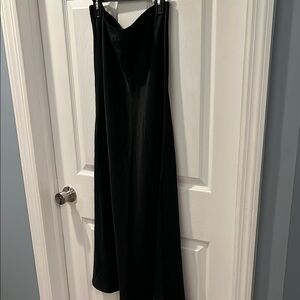 Wild Fable Black Satin Feel Maxi Skirt